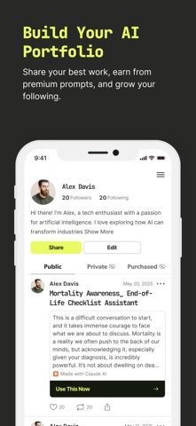prompt mine: AI Generator App Screenshot 8 of 9