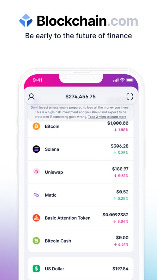 #1. Blockchain.com: Buy Bitcoin (iOS) Ved: Blockchain