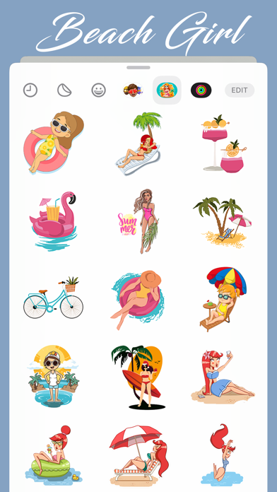 Screenshot #2 pour Beach Girl Stickers