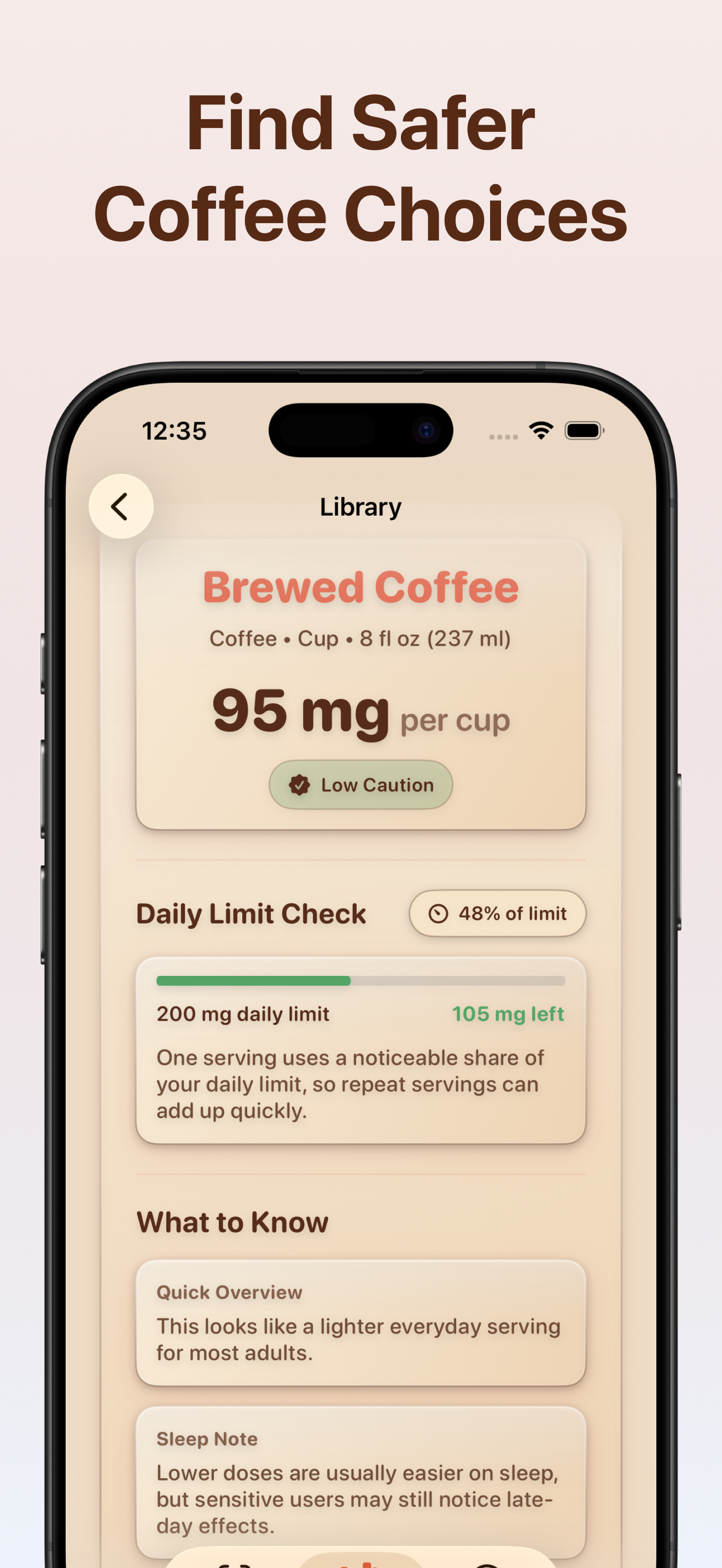 Caffeine Label Scanner
