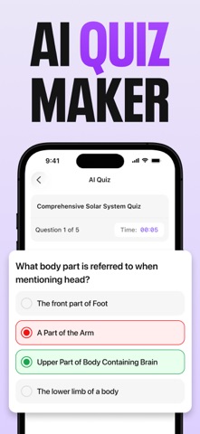 AI Quiz Maker : AI Flashcards iPhone screenshot