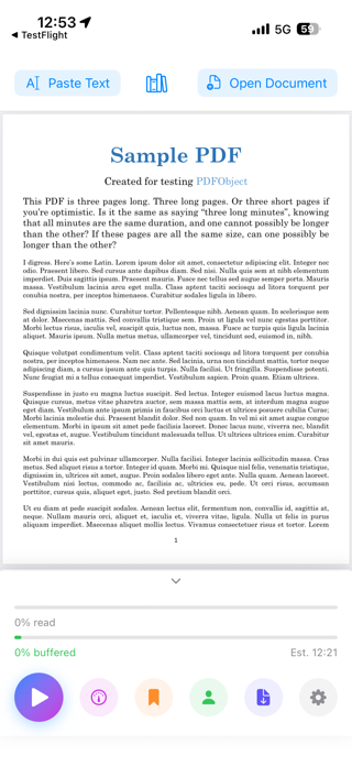DocReader: Listen on the Move Screenshot 2 of 4