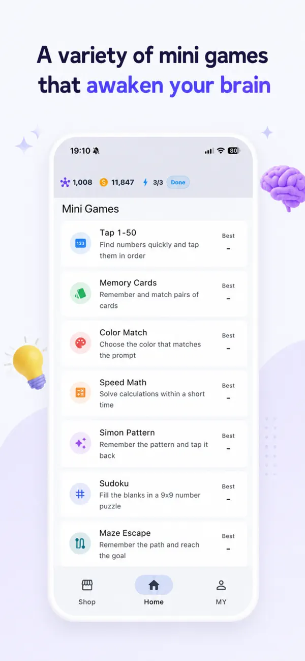 Screenshot #1 pour Brain Playground