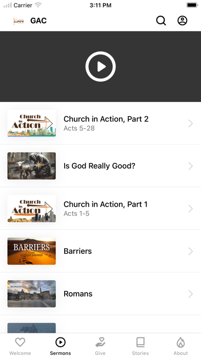 Gospel Alliance Church Screenshot