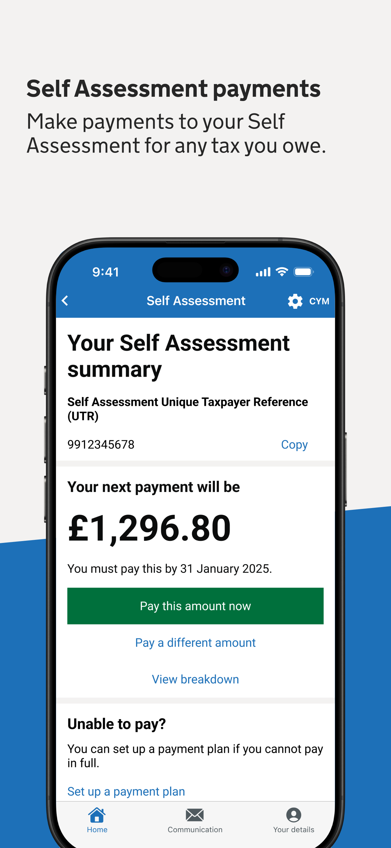 HMRC screenshot 3