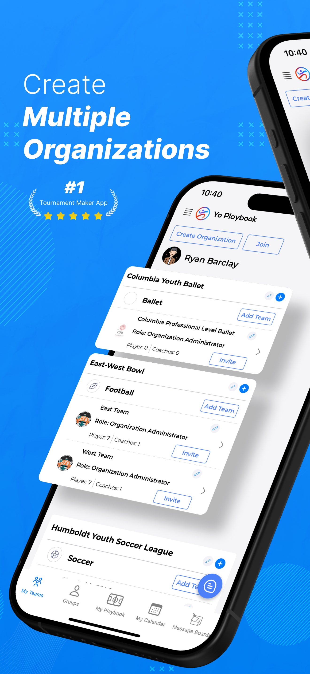 Yo Playbook - Sports Team App