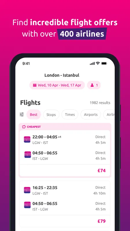 lastminute.com - Voyage et vol screenshot 4 of 7