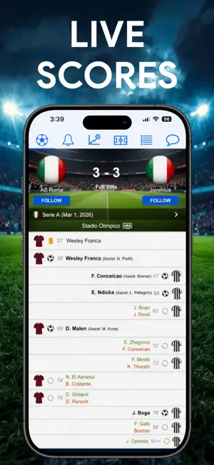 Italian Football Live Scores screenshot 1