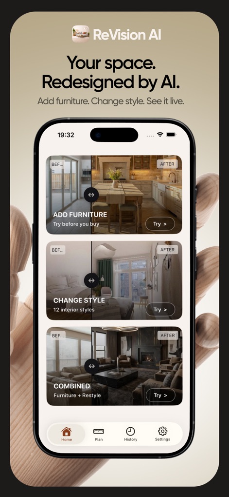 ReVision AI Interior Design - Graphics & Design App | MWM