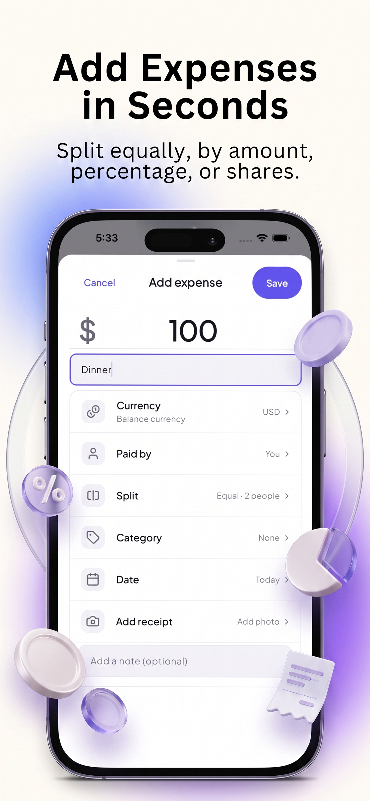 Dibz: Split Bills & Expenses screenshot 3