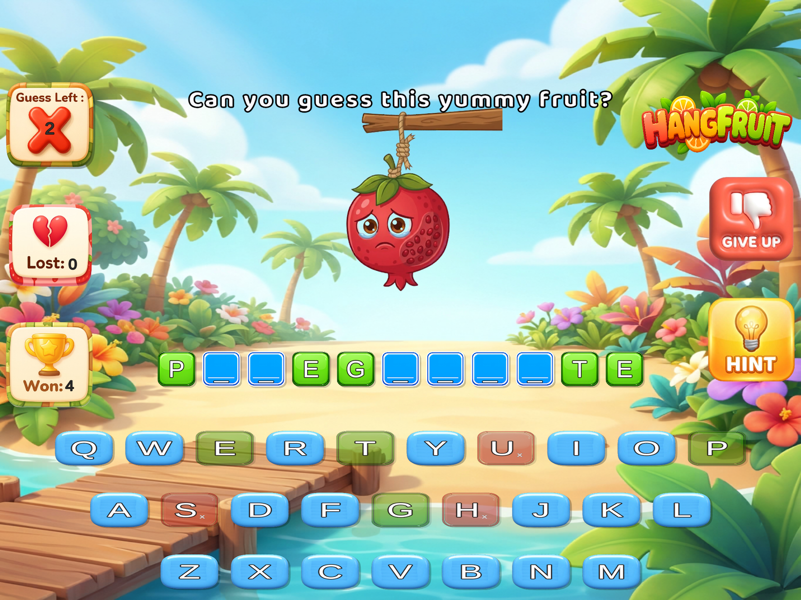 Hang Fruit : Guess the Fruit
