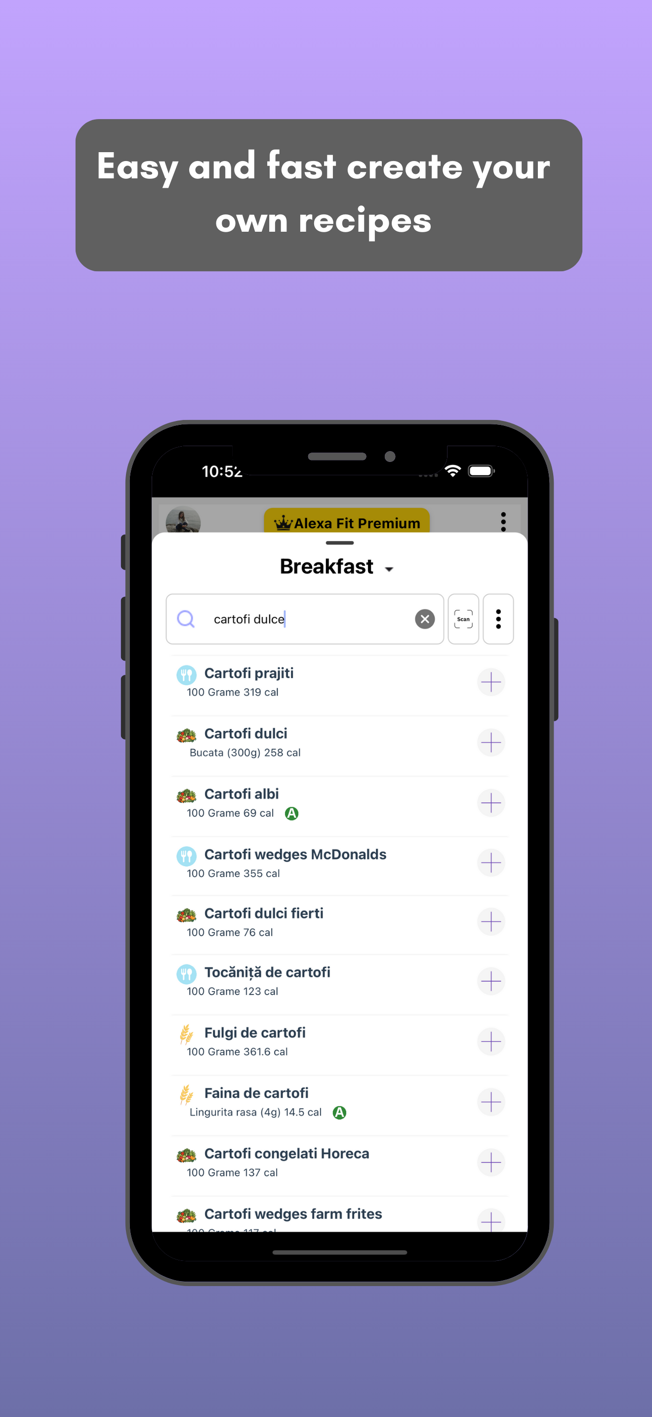 AlexaFit – Meal Calorie Track