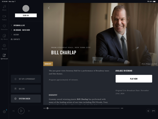 Steinway Spirio iPad screenshot 9 - Music app