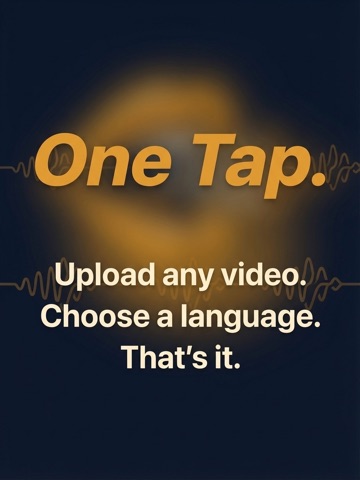 Dub Video: Voice Translator iPad screenshot
