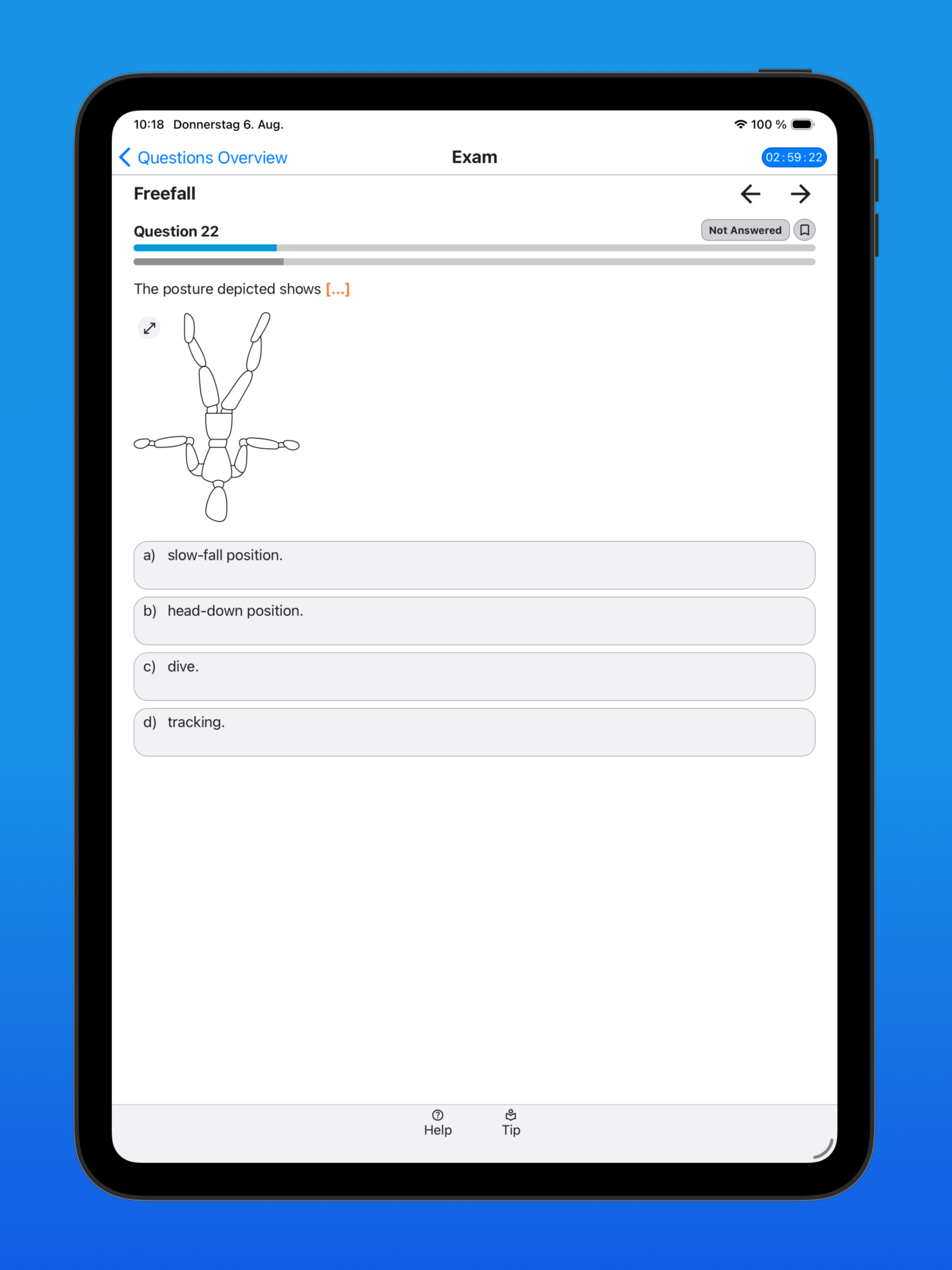 Skydiving Learning Questions screenshot 17