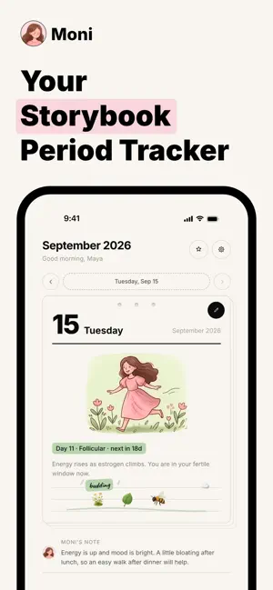 Moni: Period Tracker & Diary screenshot 1