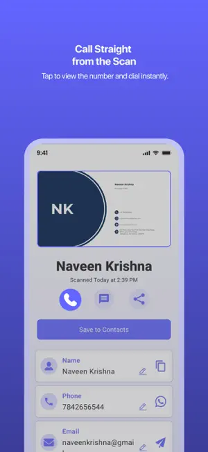 Scannect - Scan Business Cards screenshot 4