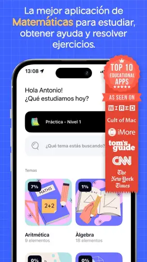 Captura de pantalla de IMatemáticas - Solucionador en iPhone 1