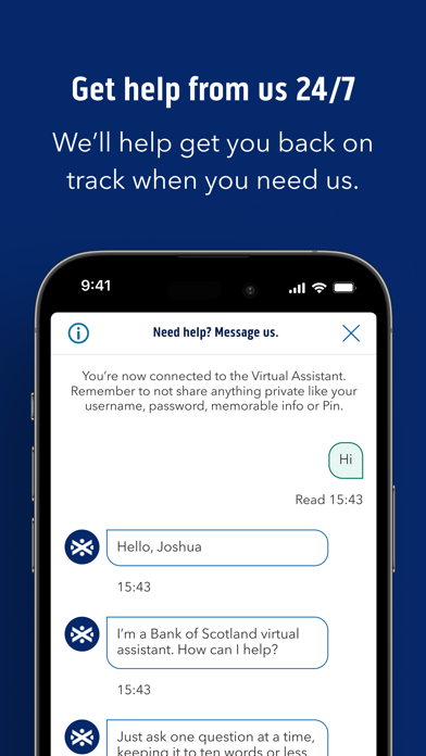 Bank of Scotland Mobile Bank Screenshot