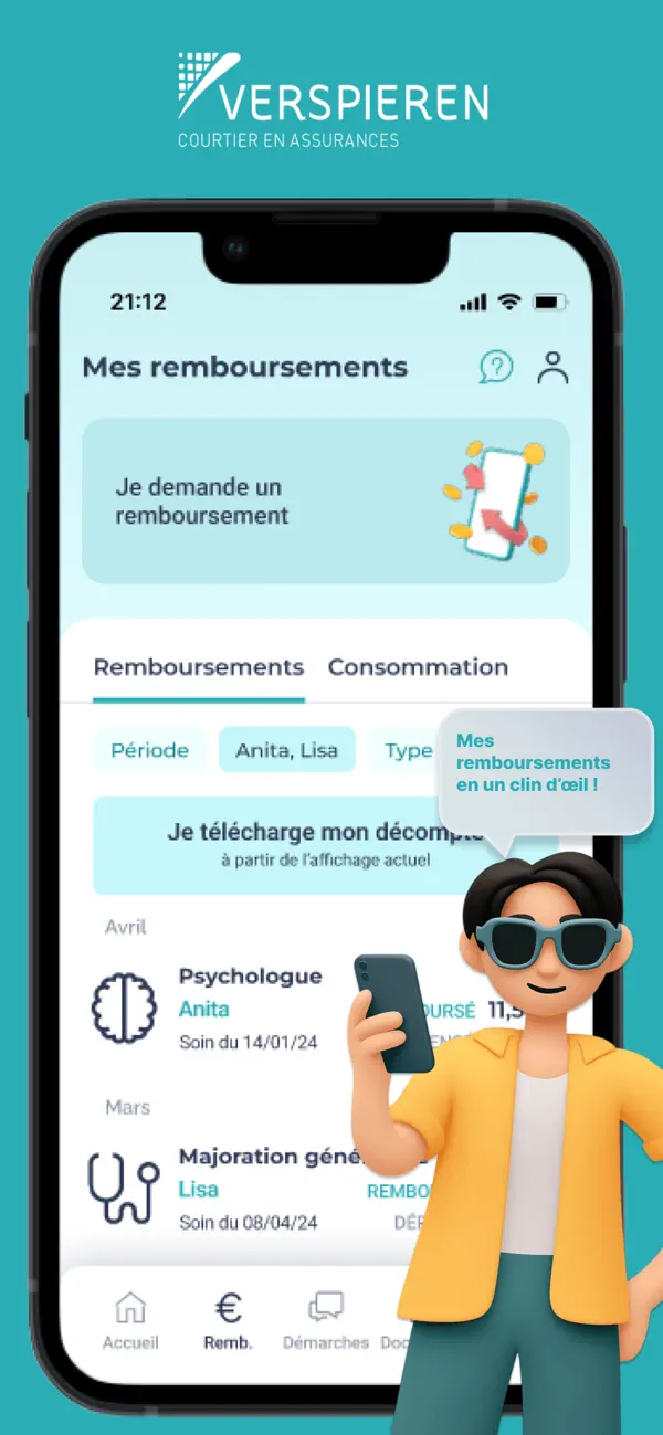 Screenshot #1 pour Mon Espace Santé Verspieren