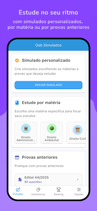 Oab Simulados com IA Screenshot 2 of 7