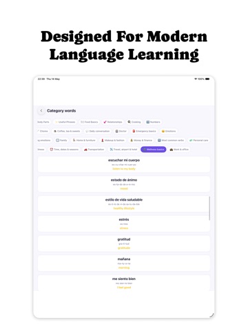 Vocabra: Learn Languages iPad screenshot