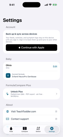 Baby Formula Tracker Screenshot 4 of 4