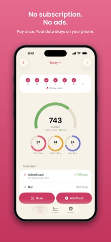 Radish: Calorie Counter Screenshot 1 of 8