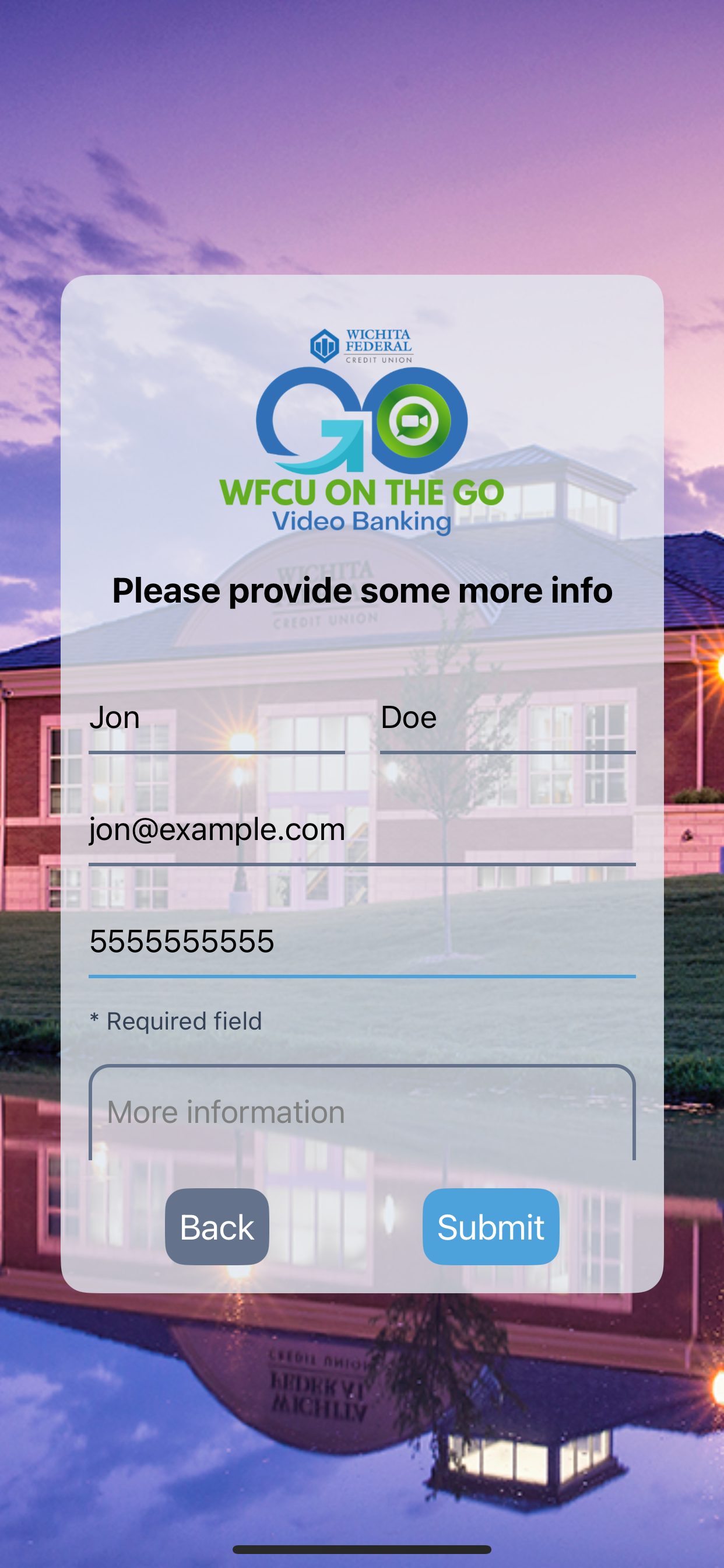 WichitaFCU GO Video Banking