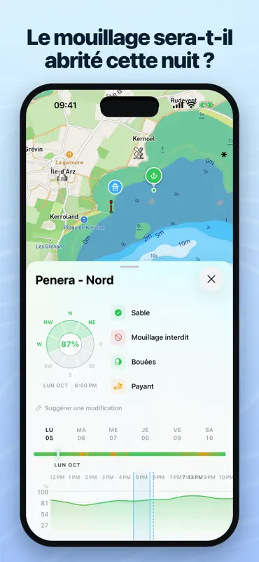 BoatMap - Cartes, GPS, Météo screenshot 3 of 8