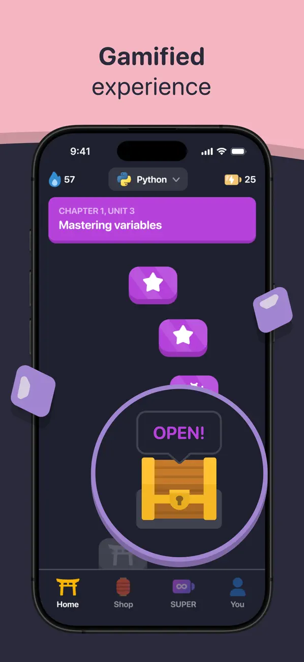 #4. SideMe: Learn Coding (iOS) Podle: JASON TIM TRISTAN PRADEAU