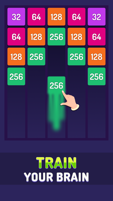 Screenshot #1 pour X2 Blocks: 2048 Number Puzzle