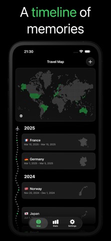Dotted - Travel Tracker Map screenshot