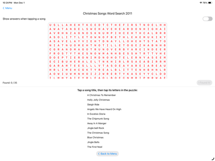 Christmas Song Word Search screenshot 5