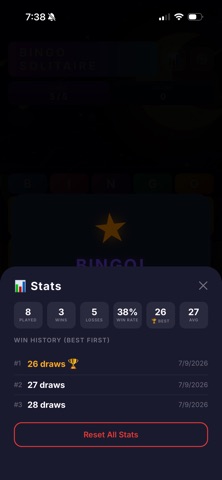 Bingo Solitaire 2026 iPhone screenshot