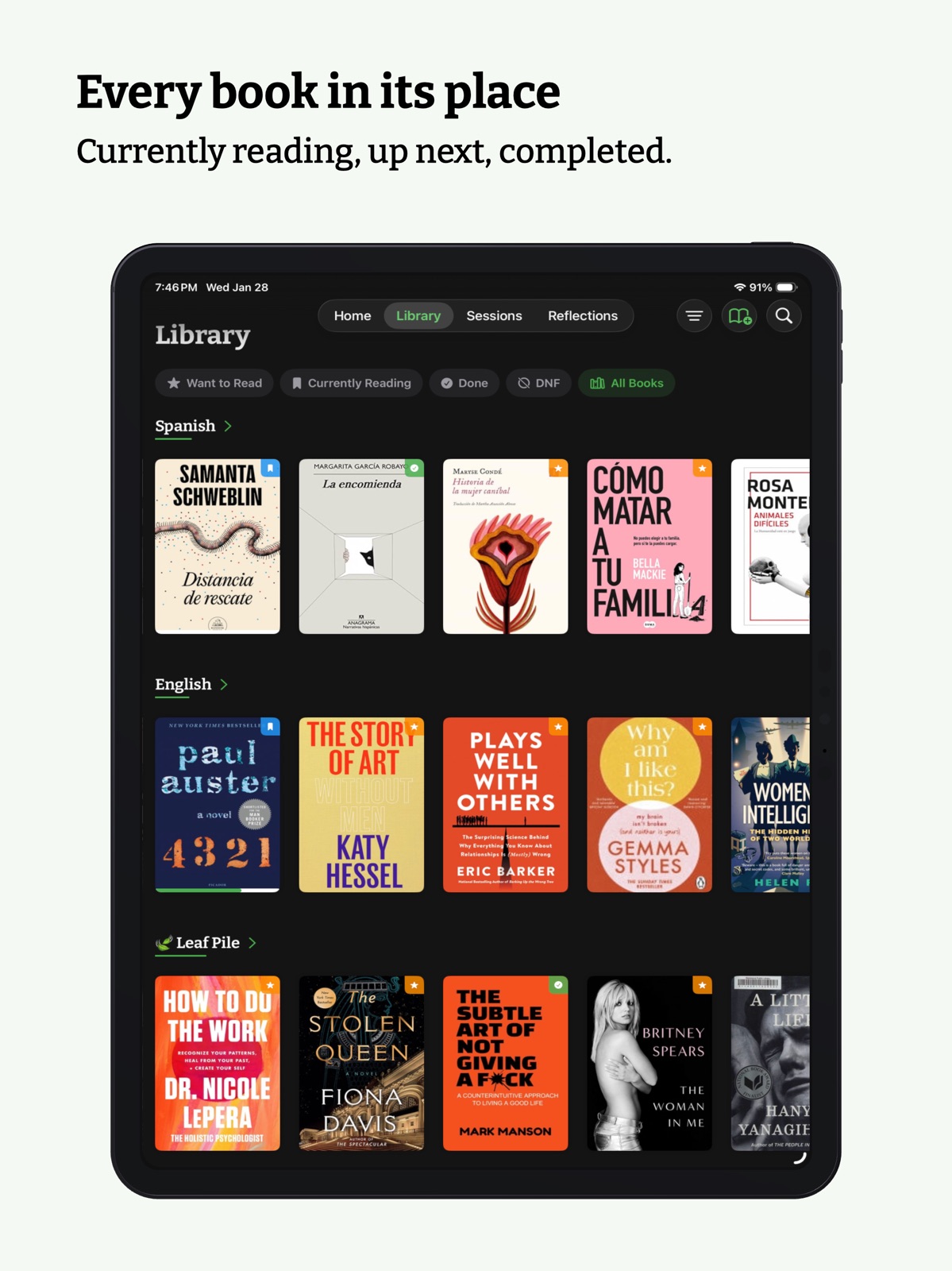 Kiveo: Book & Reading Journal ipad screenshot 3