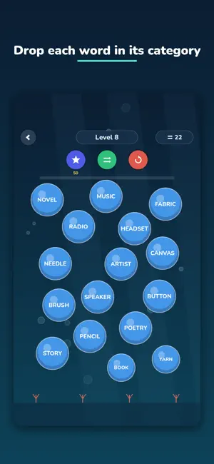 Bubble Words Merge Puzzle screenshot 2