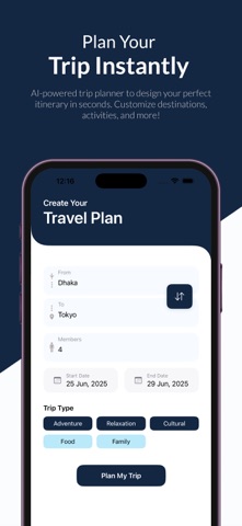 Smart Travel Planner AI Screenshot 2 of 4