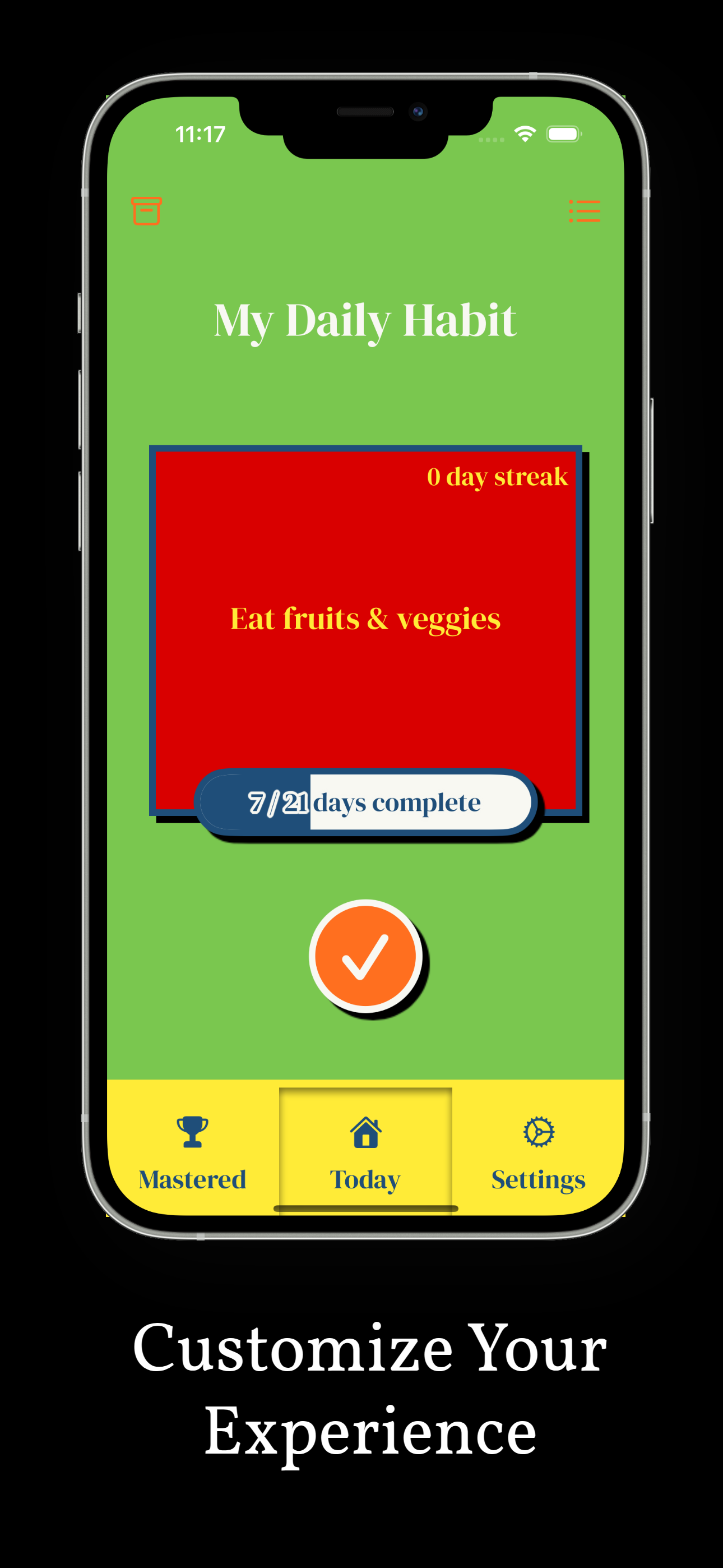 Master One - Habit Builder screenshot 4