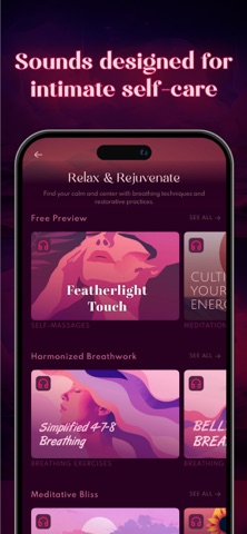 Sensual: Romance Audio Stories iPhone screenshot