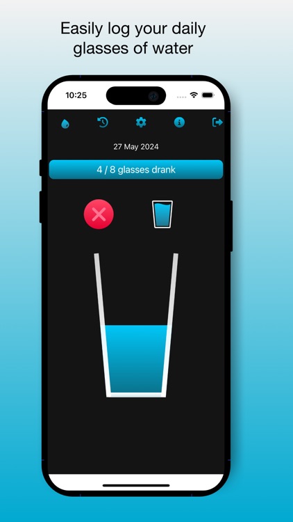 Simple Daily Water Drink Log