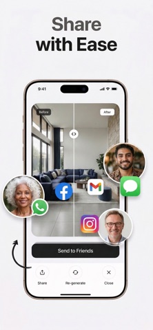 Roomia: AI Interior Design iPhone screenshot