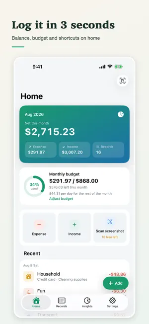Expense Tracker: Budget Book screenshot 1