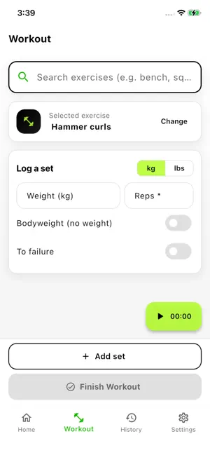 Easy Workout Logger screenshot 2