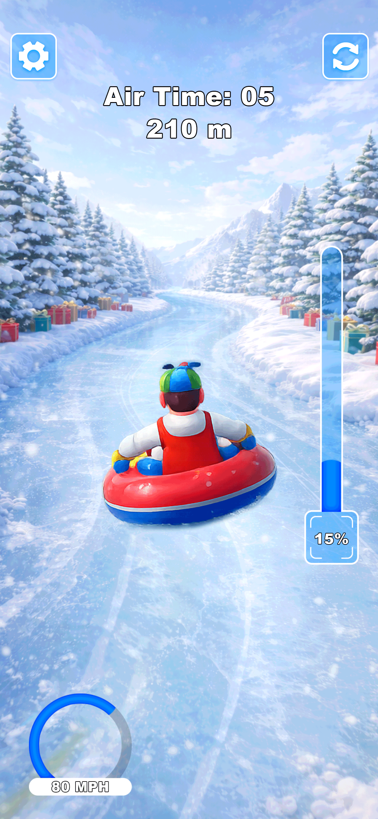 Sled Snow Surfers Slide Game screenshot 4