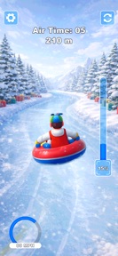 Sled Snow Surfers Slide Game screenshot