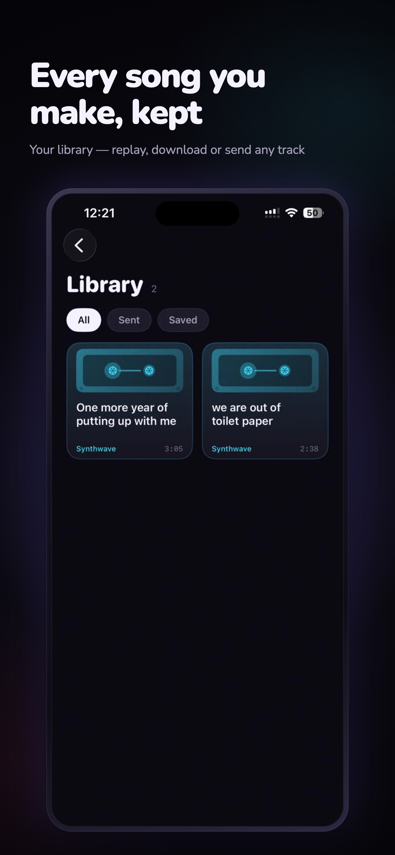 Screenshot 6 of TinyTunes : AI Song Generator