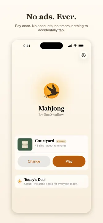 MahJong by SunSwallow screenshot 1
