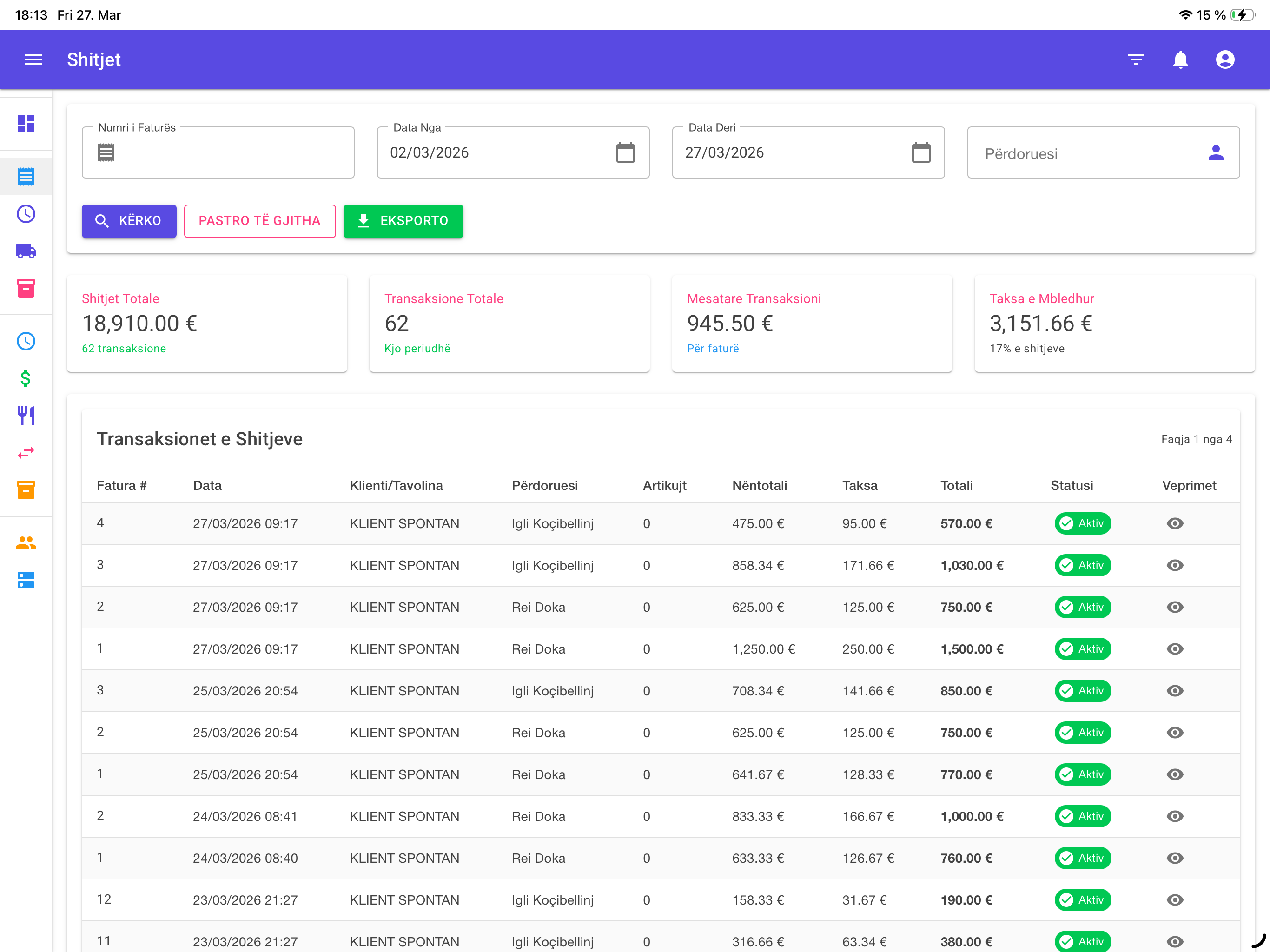 TapTix Dashboard