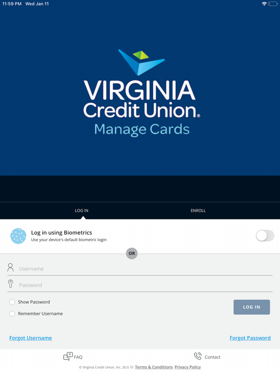 VACU Business Cards iPad screenshot